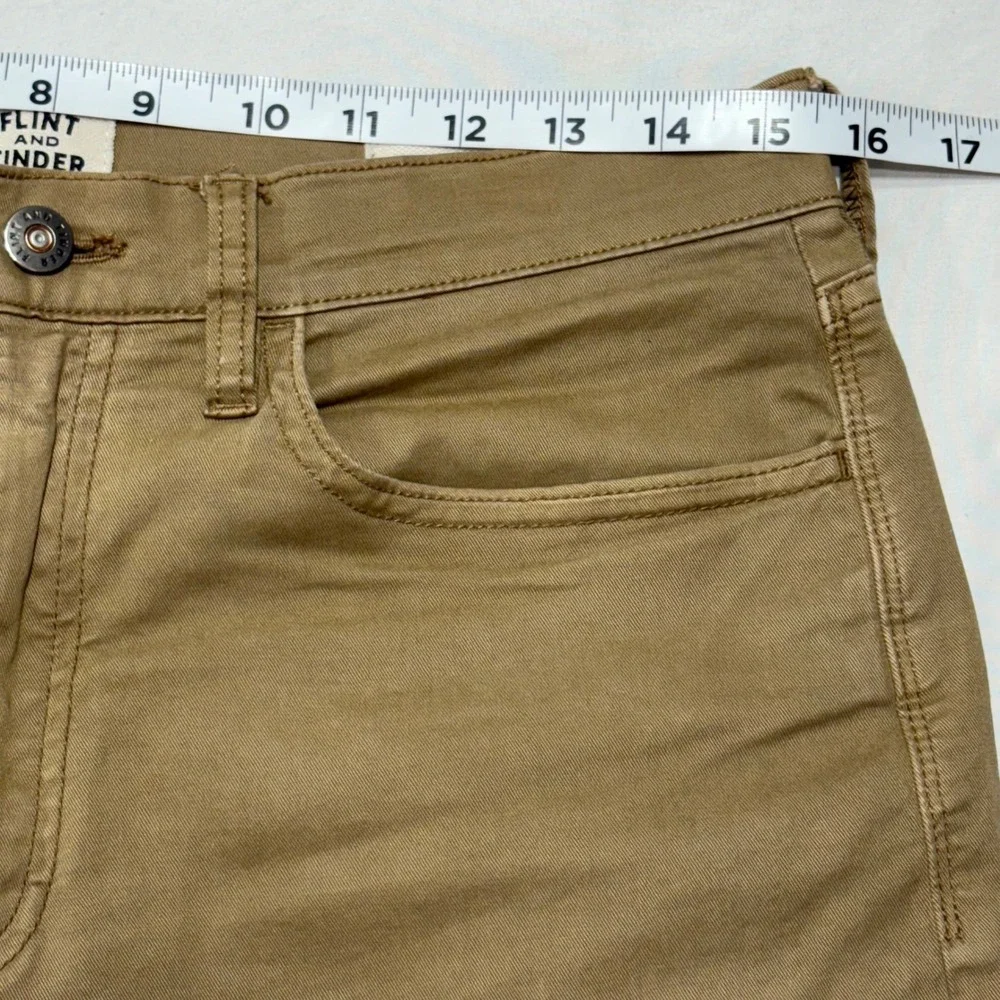 Flint and Tinder Straight Fit Pants Mens 30x32‎ Khaki Tan Twill Rugged Workwear